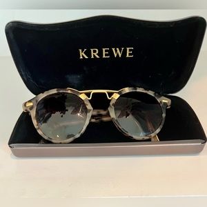KREWE St. Louis Sunglasses Matte Oyster 24K